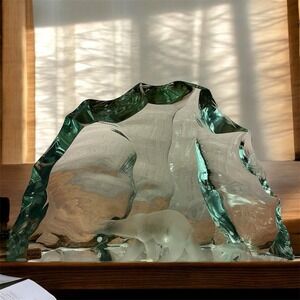 Vintage Kosta Boda Vicke Lindstrand Polar Bear Iceberg Glass Sculpture 🐻❄️